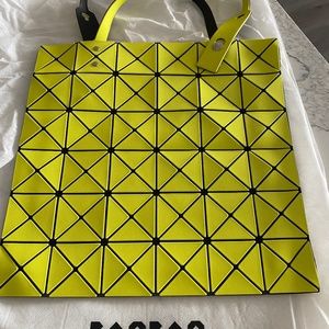 Bao Bao Issey Miyake, Lucent Twill Tote, lemon yellow